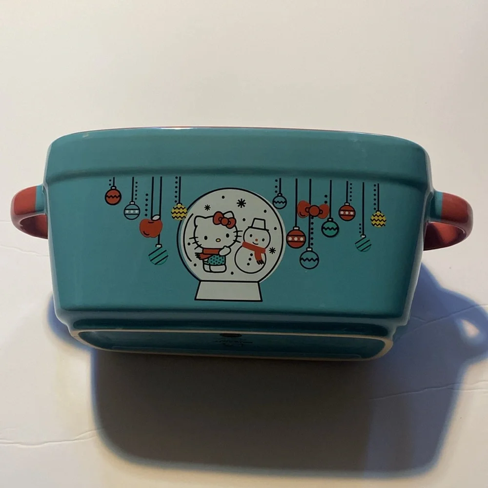 Hello Kitty blue Ceramic Baking Dish - Features design for the holiday.